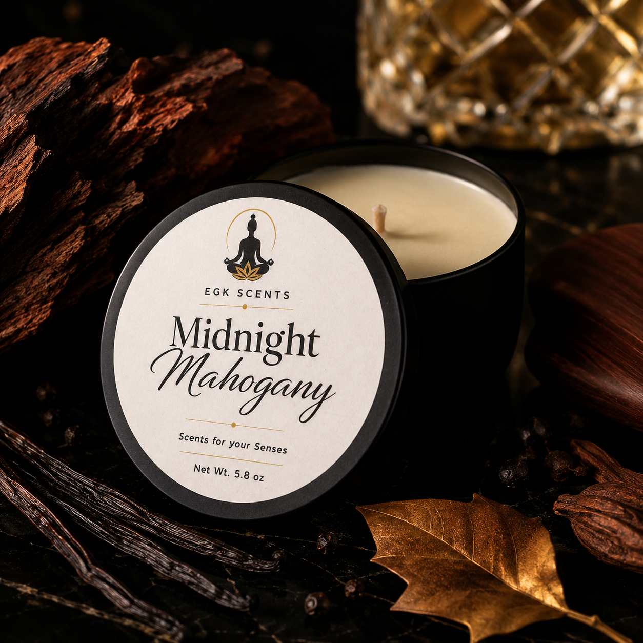 Midnight Mahogany | Soy Candle
